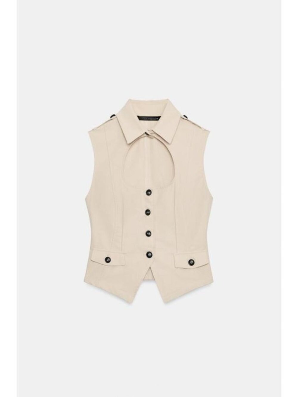 ZARA TRENCH TOP WITH SLIT TOP 5063/005/710